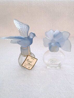 Vintage Delagar Dove & Orchid Bottles